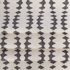 Helmi Charcoal, a black and beige abstract stripe print fabric : view 3