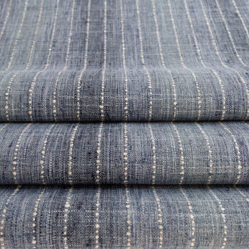 Hyden blue tones ombre stripe fabric from Tonic Living