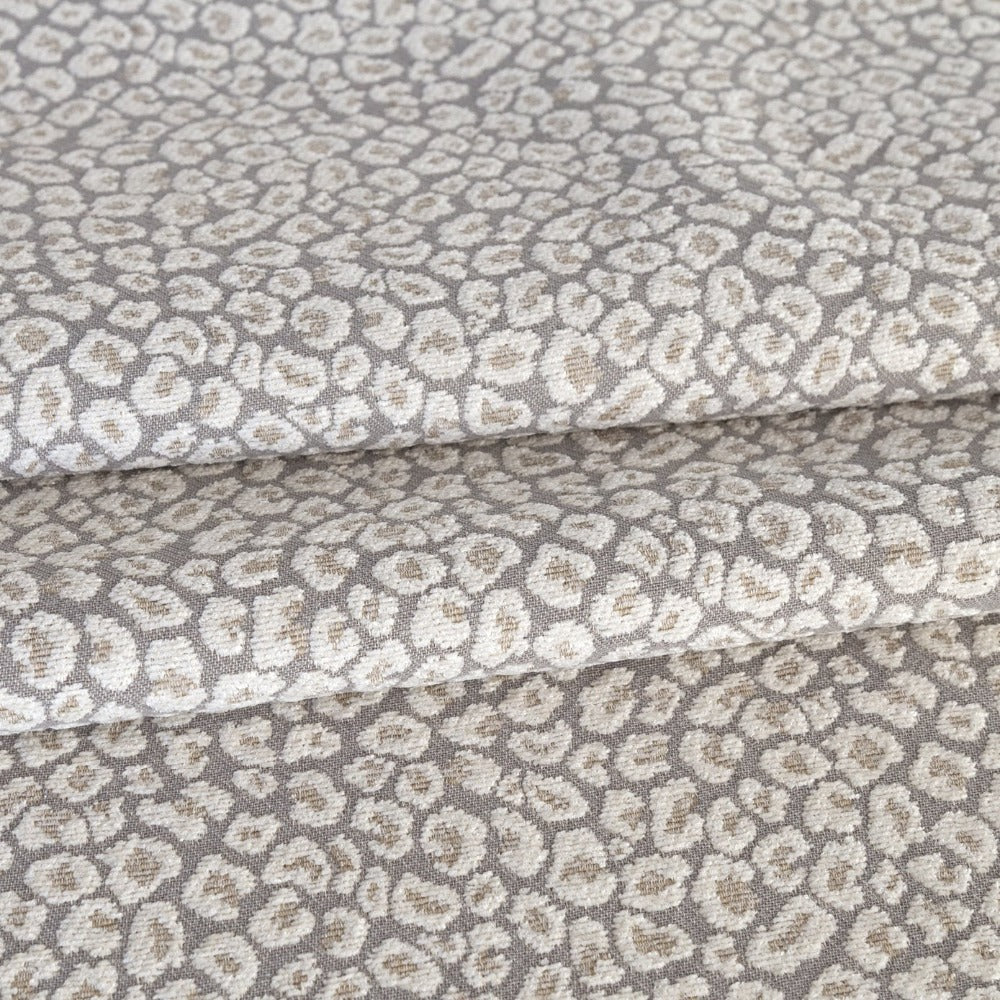 Jackie Fabric, Spots a taupe grey leopard fabric from Tonic Living