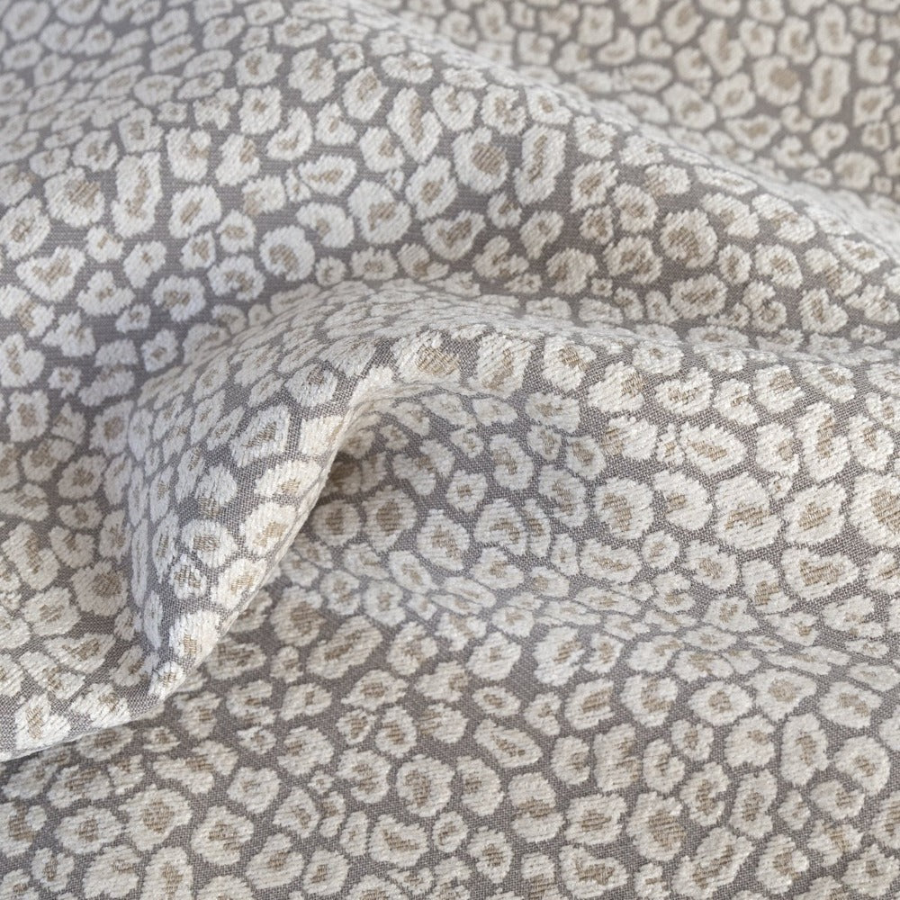 Jackie Fabric, Spots a taupe grey leopard fabric from Tonic Living