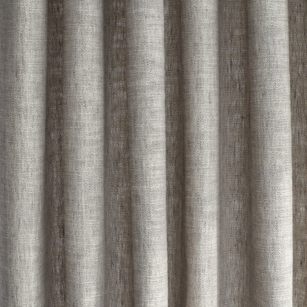 Kingham Cobblestone grey taupe linen cotton drapery fabric : view 2