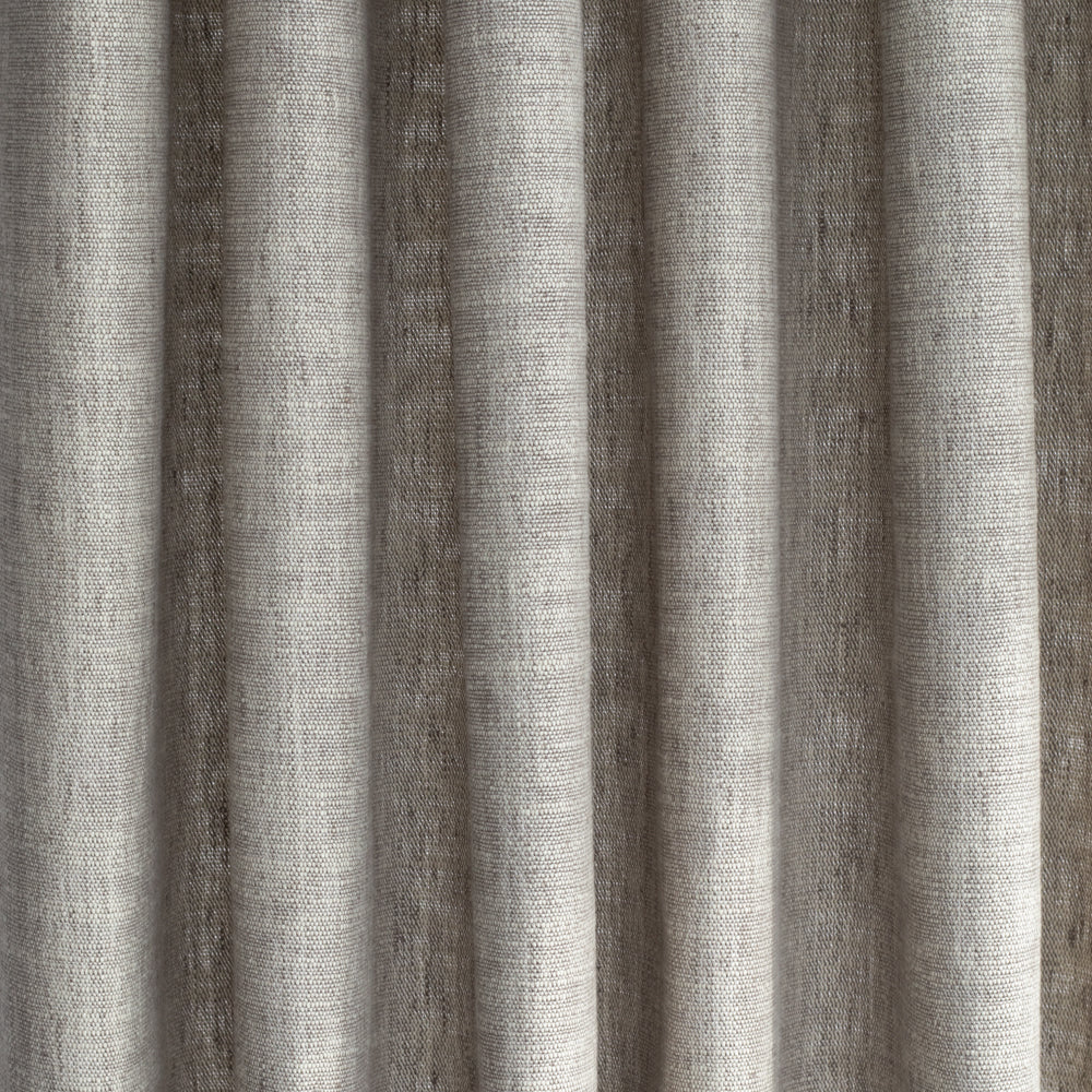 Kingham Cobblestone grey taupe linen cotton drapery fabric : view 2