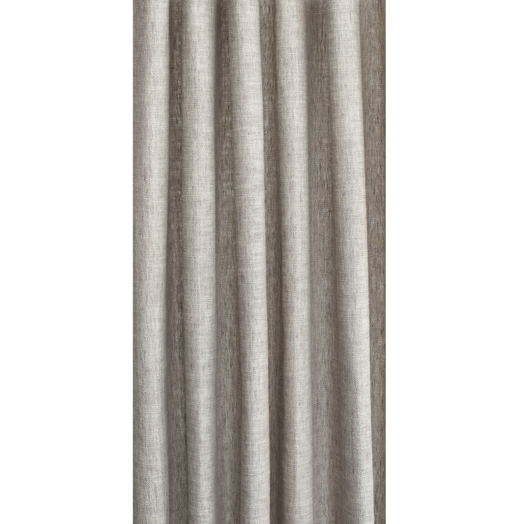 Kingham Cobblestone grey taupe linen cotton drapery fabric : view 3