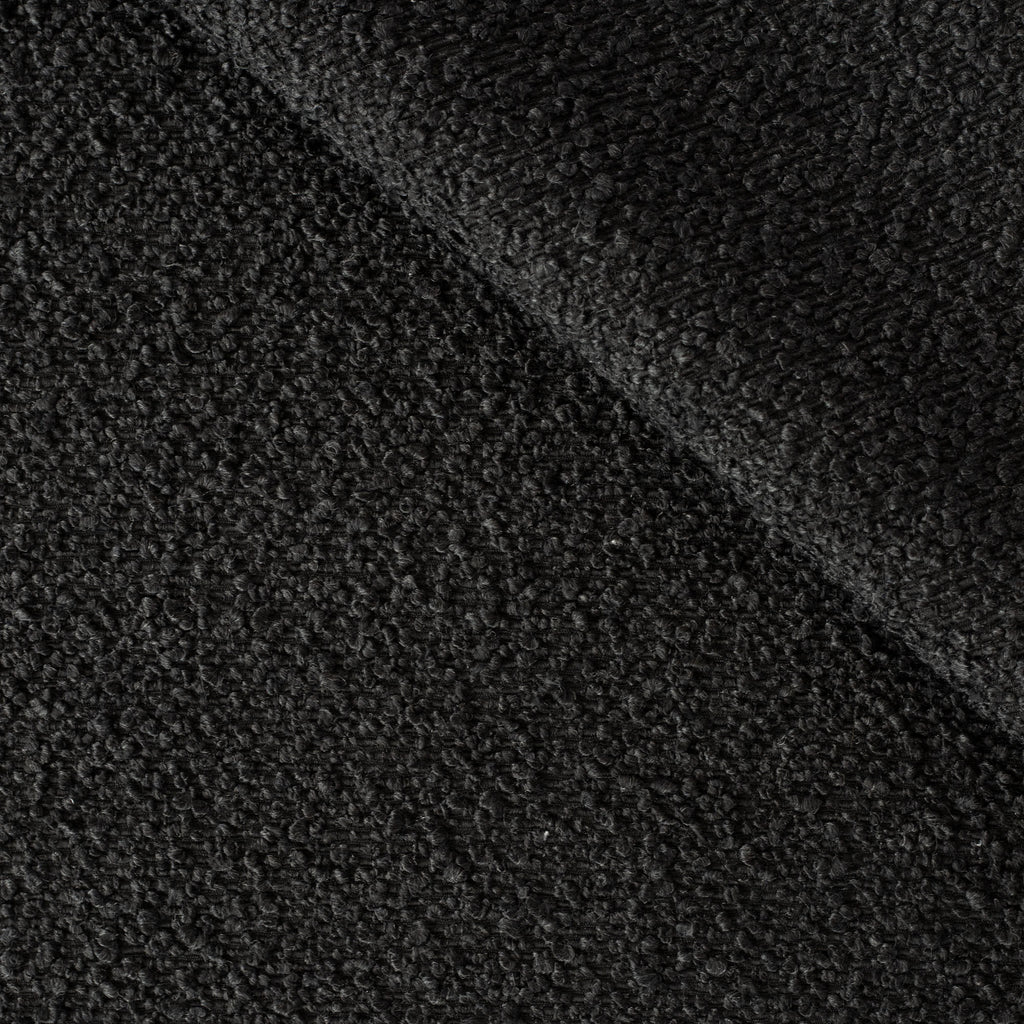 Maddox Iron, a black boucle upholstery fabric from Tonic Living