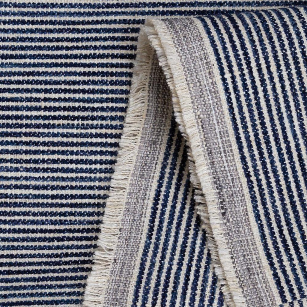Marklin Stripe Fabric, Ink Blue – Tonic Living