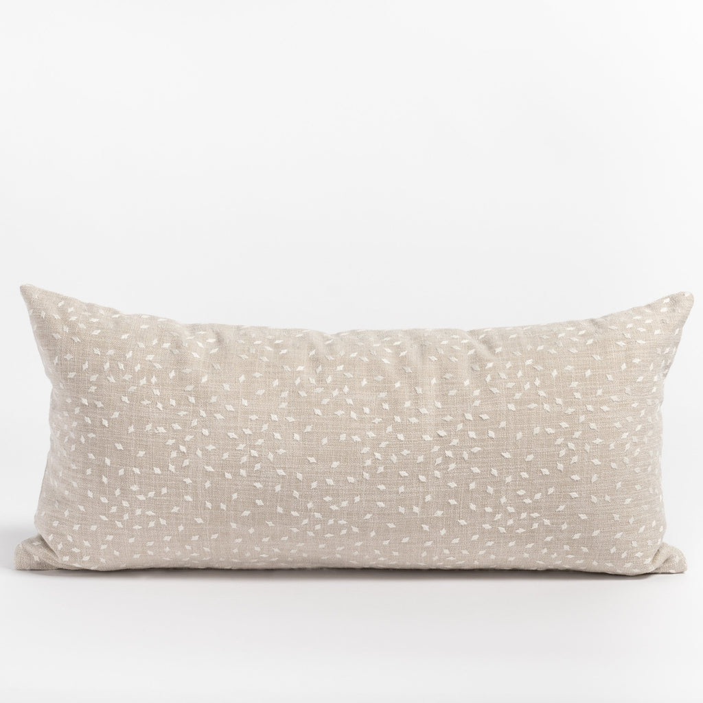 Masie 12x24 Lumbar Pillow, Pearl from Tonic Living