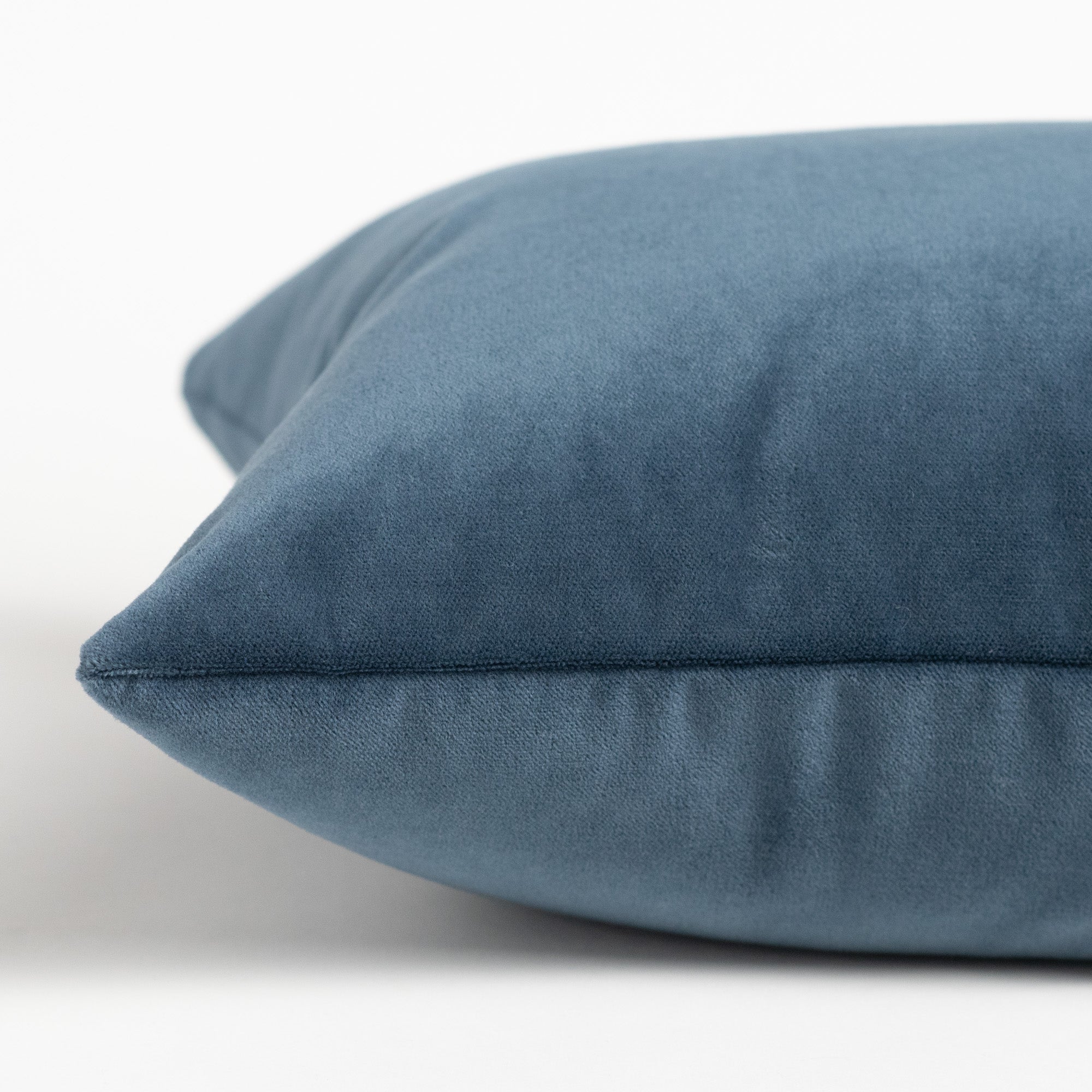 Navy velvet shop lumbar pillow
