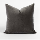 Mason Velvet Shale, a deep grey velvet pillow from Tonic Living