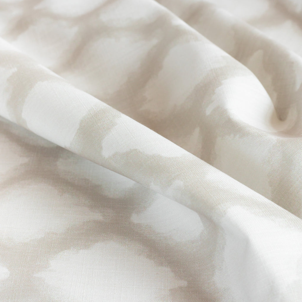 Melrose Sand, a beige and white ikat print fabric from Tonic Living