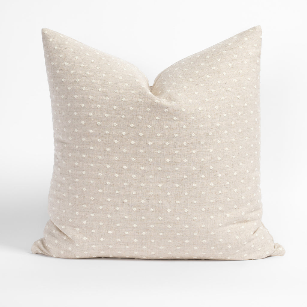 Mila Dot flax beige pillow