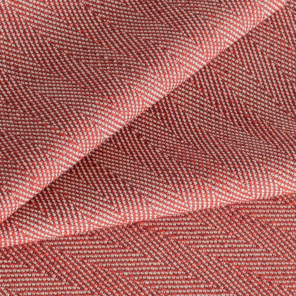 Molino red herringbone indoor outdoor fabric : view 6