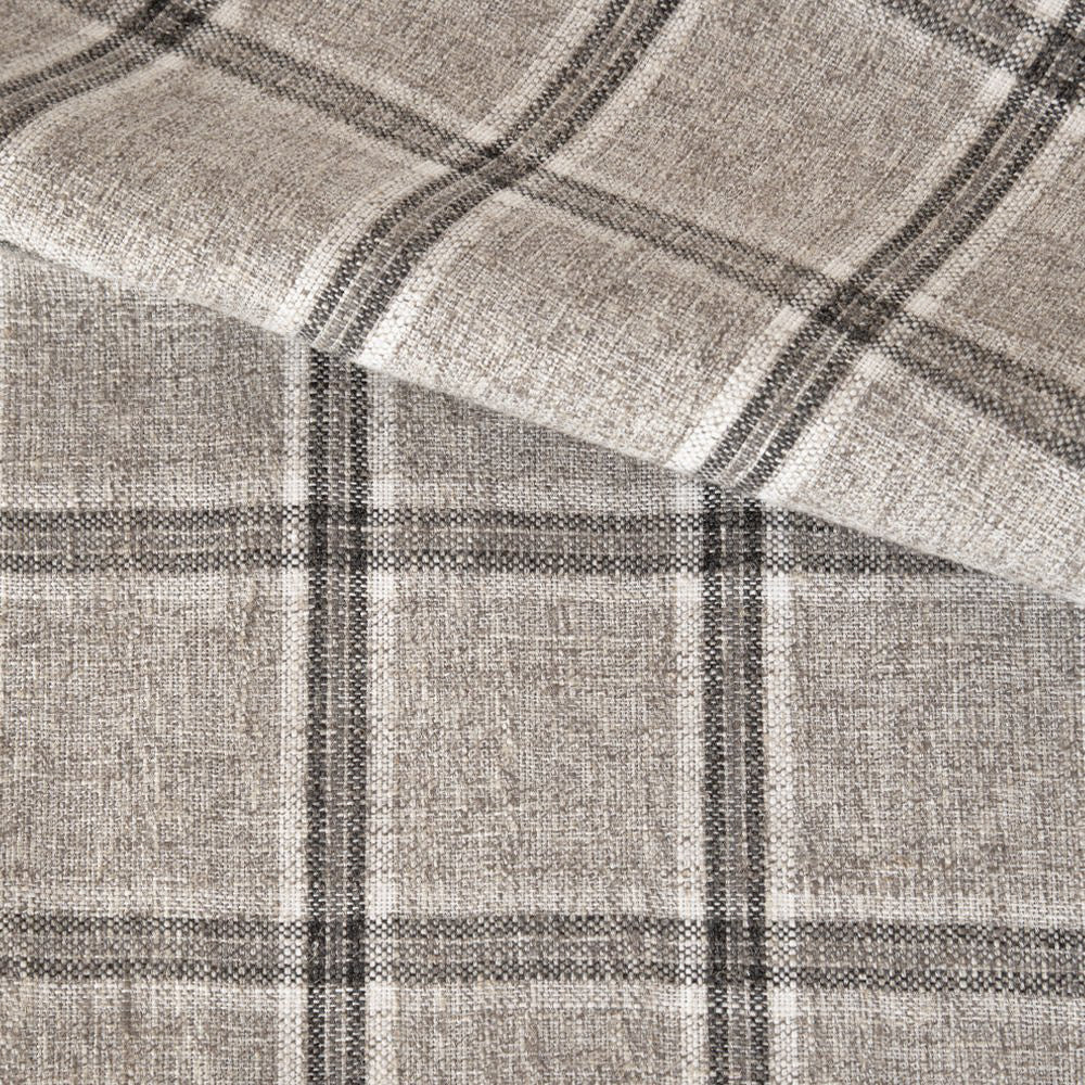 Nantucket Plaid Zinc, grey plaid fabric from Tonic Living 