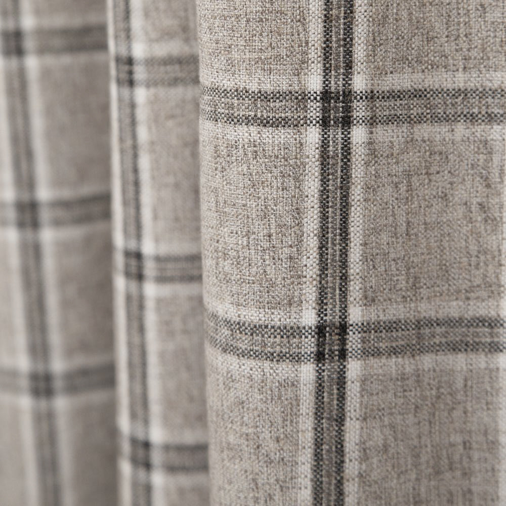 Nantucket Plaid Zinc, grey plaid fabric from Tonic Living 
