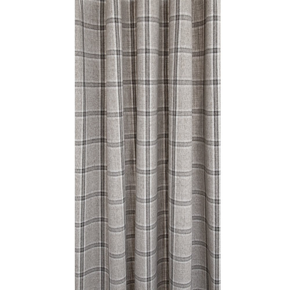 Nantucket Plaid Zinc, grey plaid fabric from Tonic Living 