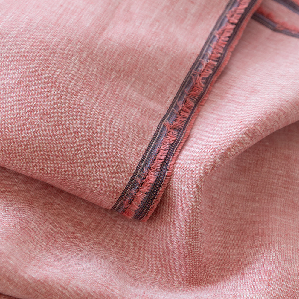 Normandy pink drapery linen fabric from Tonic Living