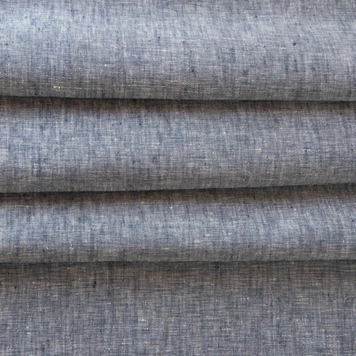 Normandy denim blue lightweight linen fabric from Tonic Living