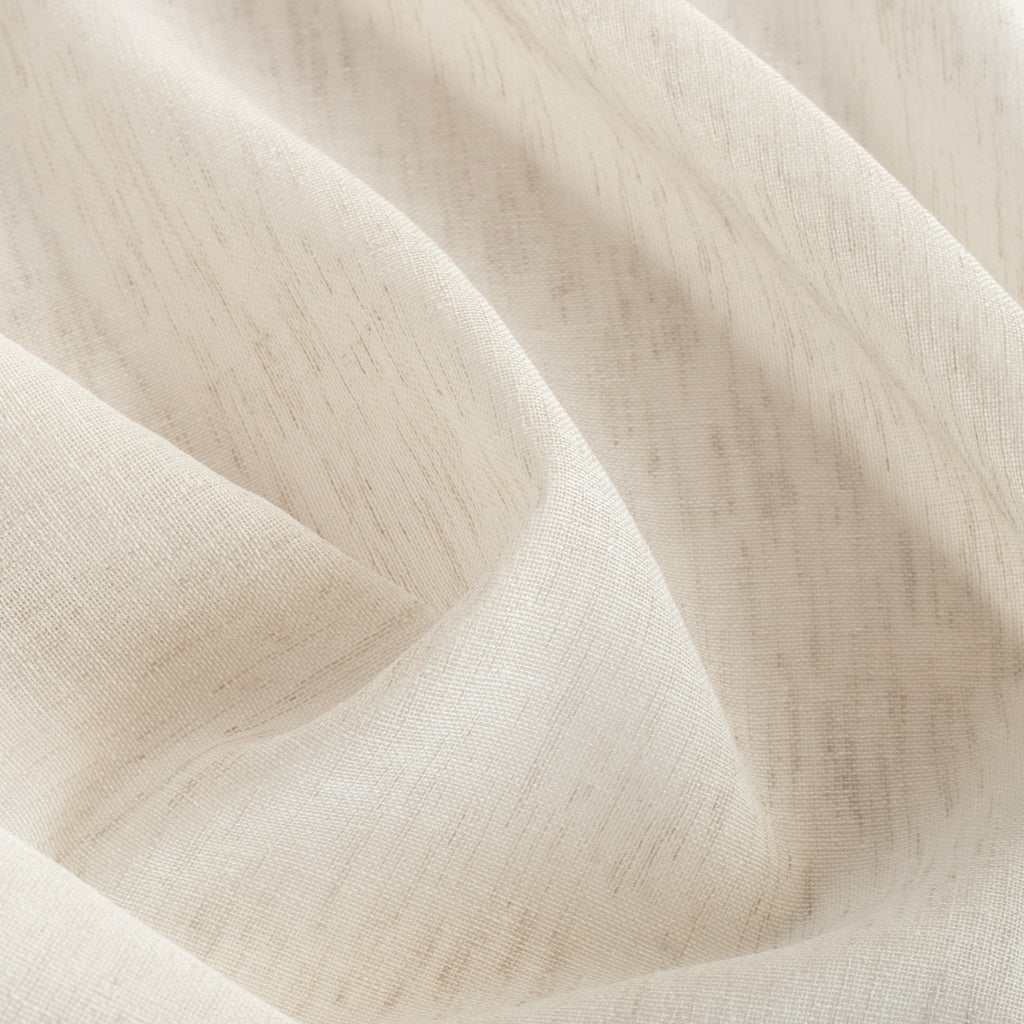 Palmero Flax, a sandy flax-toned sheer drapery fabric from Tonic Living
