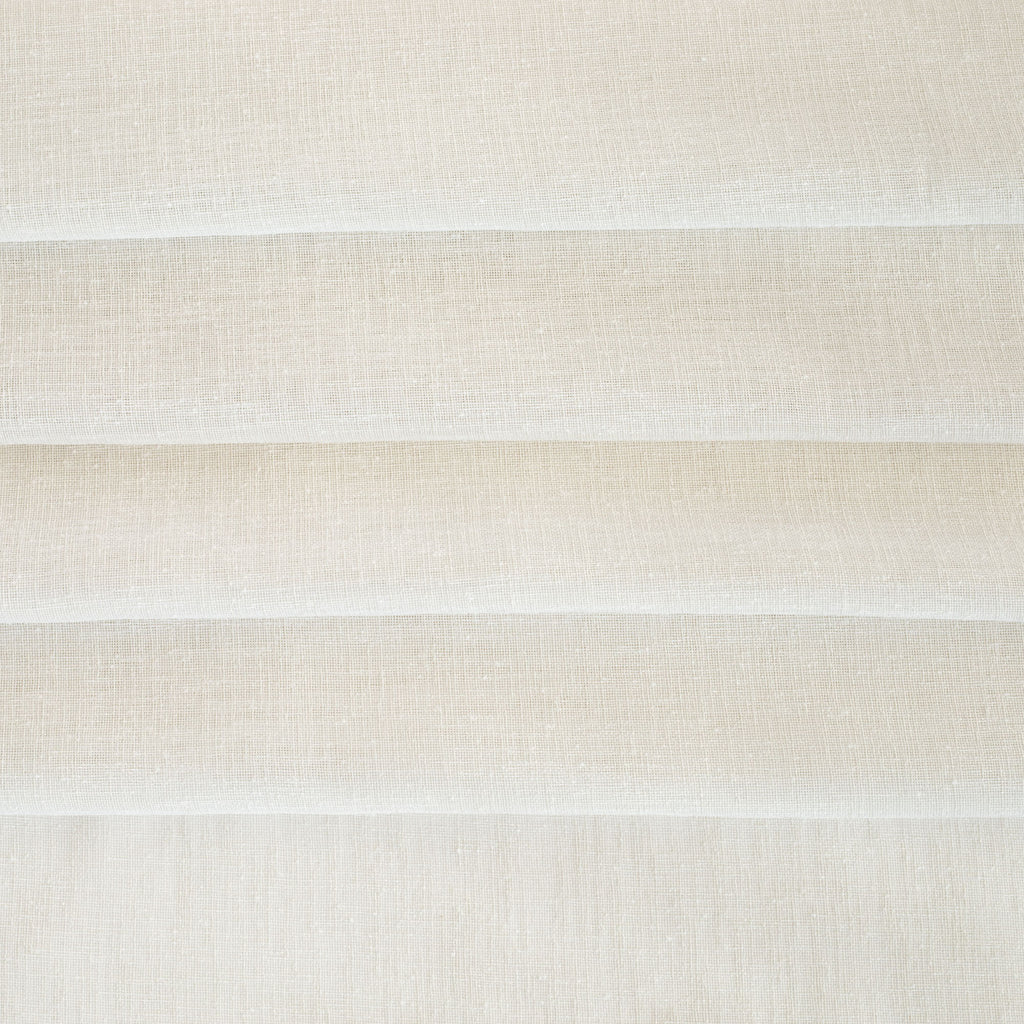 an off white sheer curtain fabric