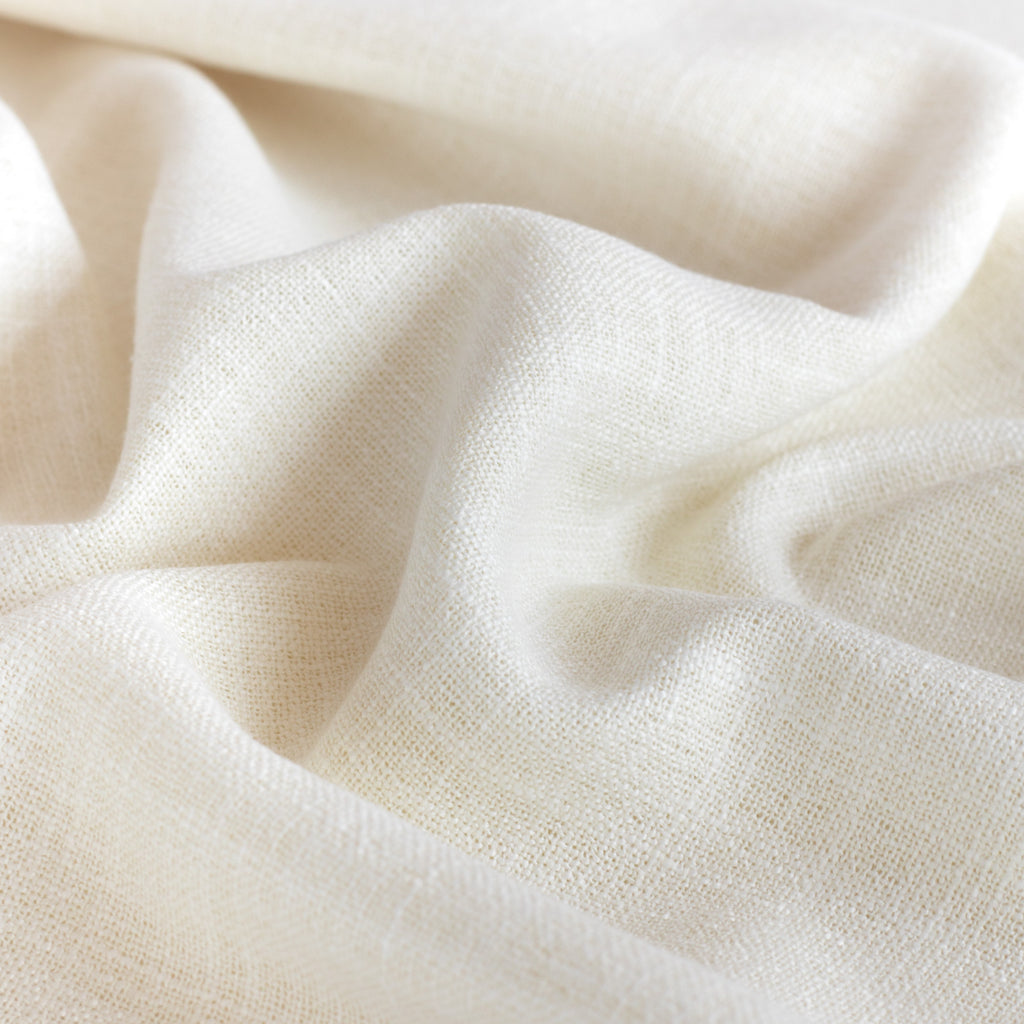 Peyton Pearl, a creamy off-white semi-sheer drapery fabric : view 5