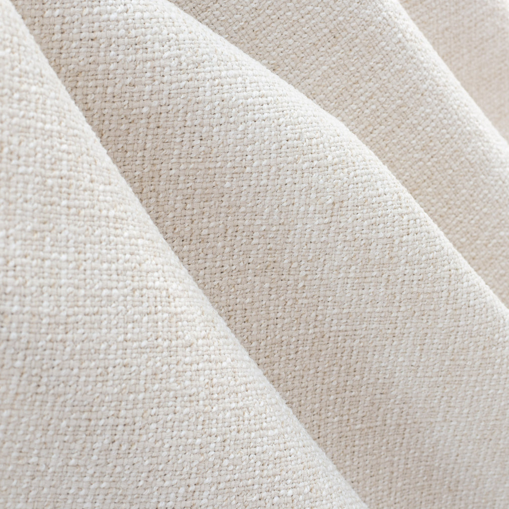 Preston Oyster indoor outdoor fabric, a light cream basket weave texture fabric from Tonic Living