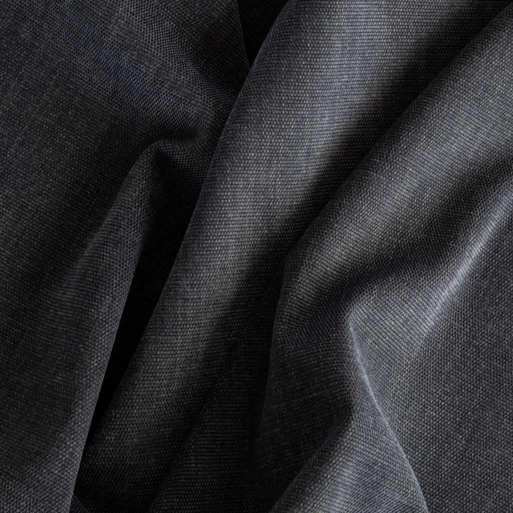 a dark grey soft textured multi purpose home decor fabric