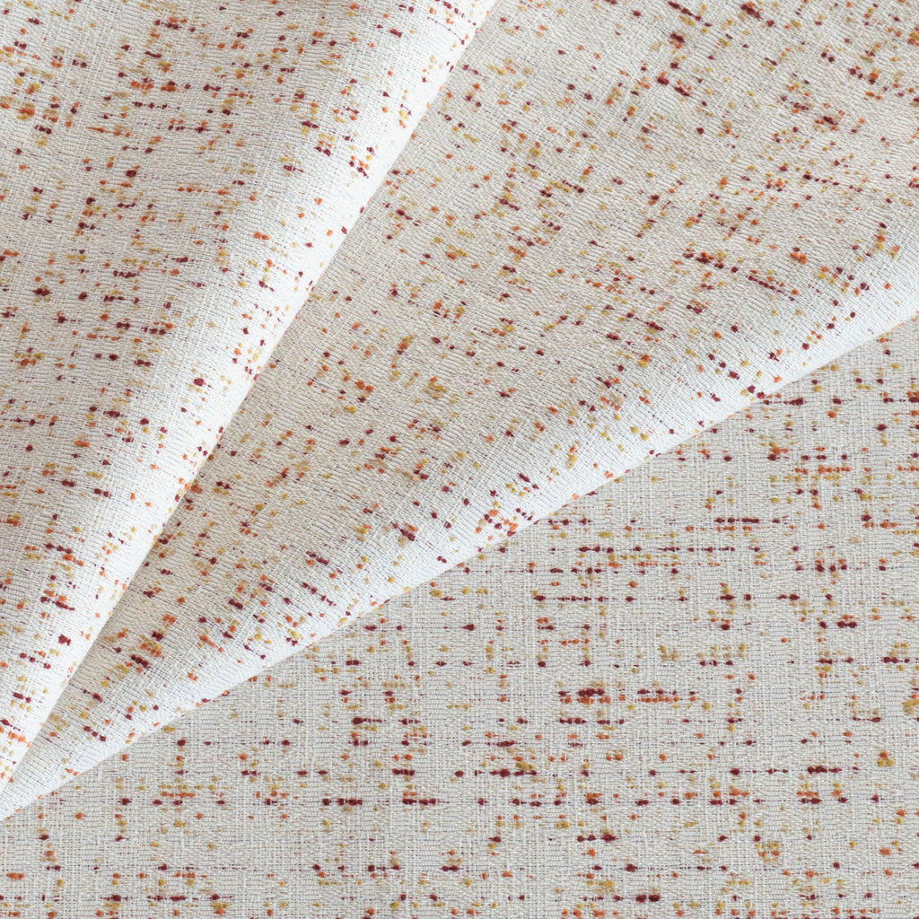 Rosetta Grenadine cream with red and gold speckled dot patterned outdoor fabric : view 2