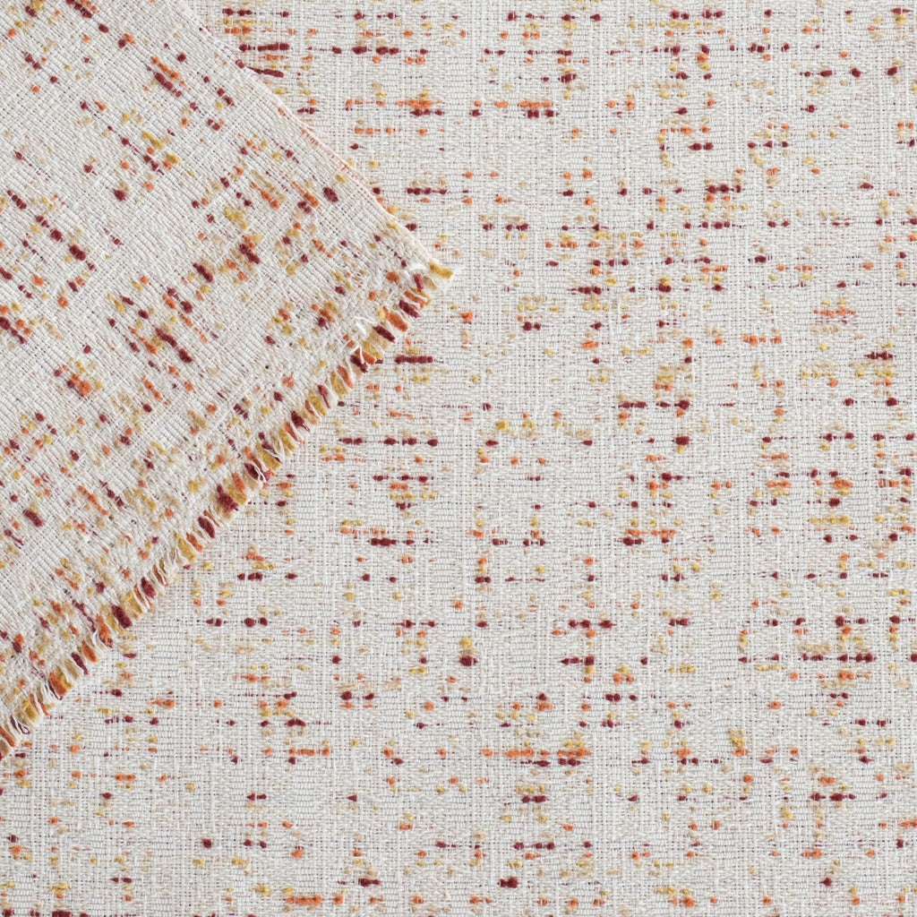 Rosetta Grenadine cream with red and gold speckled dot patterned outdoor fabric : view 4