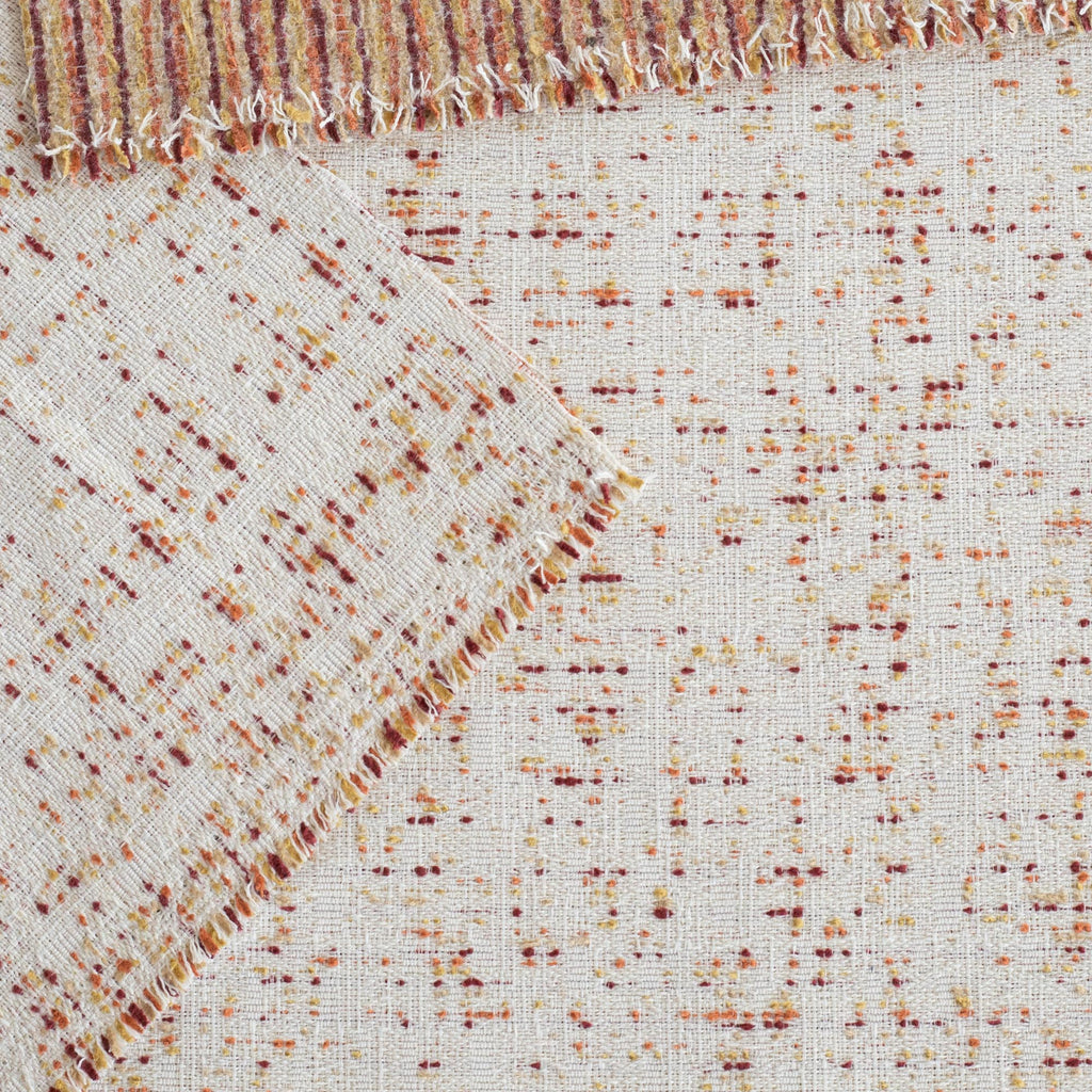 Rosetta Grenadine cream with red and gold speckled dot patterned outdoor fabric : view 6