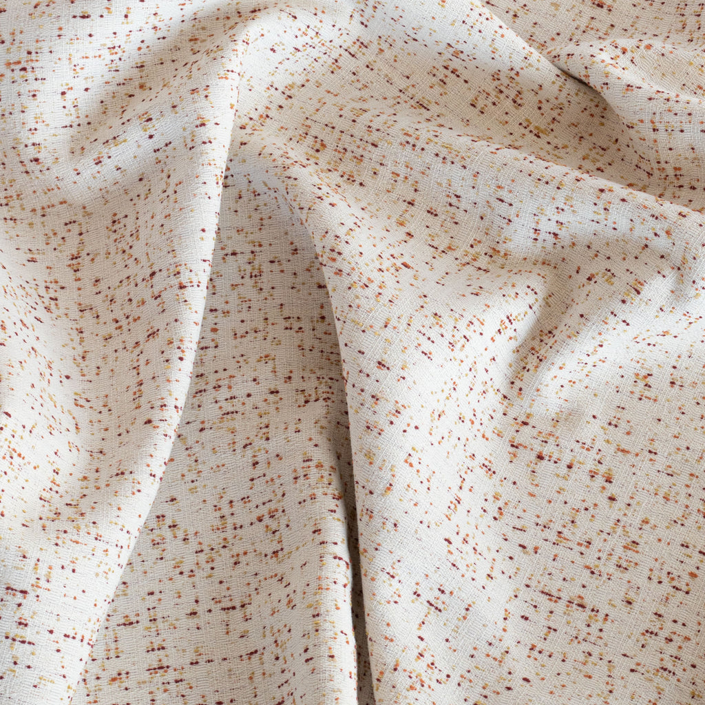 Rosetta Grenadine cream with red and gold speckled dot patterned outdoor fabric : view 7