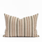 Rosseau 14x20 Bark Lumbar Pillow, an earth toned vertical multi striped Tonic Living lumbar pillow 