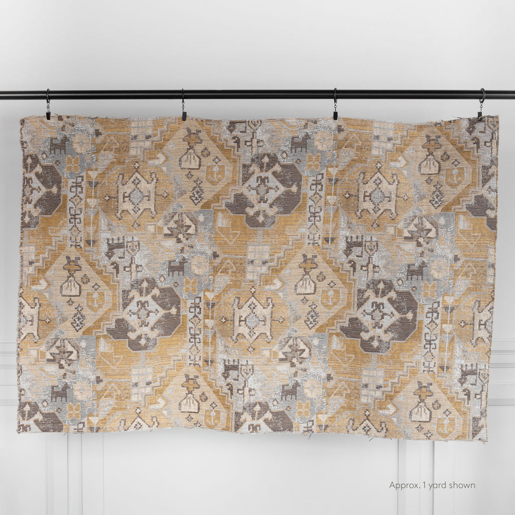 Saro Fabric Sisal, an earth tone tapestry pattern fabric from Tonic Living