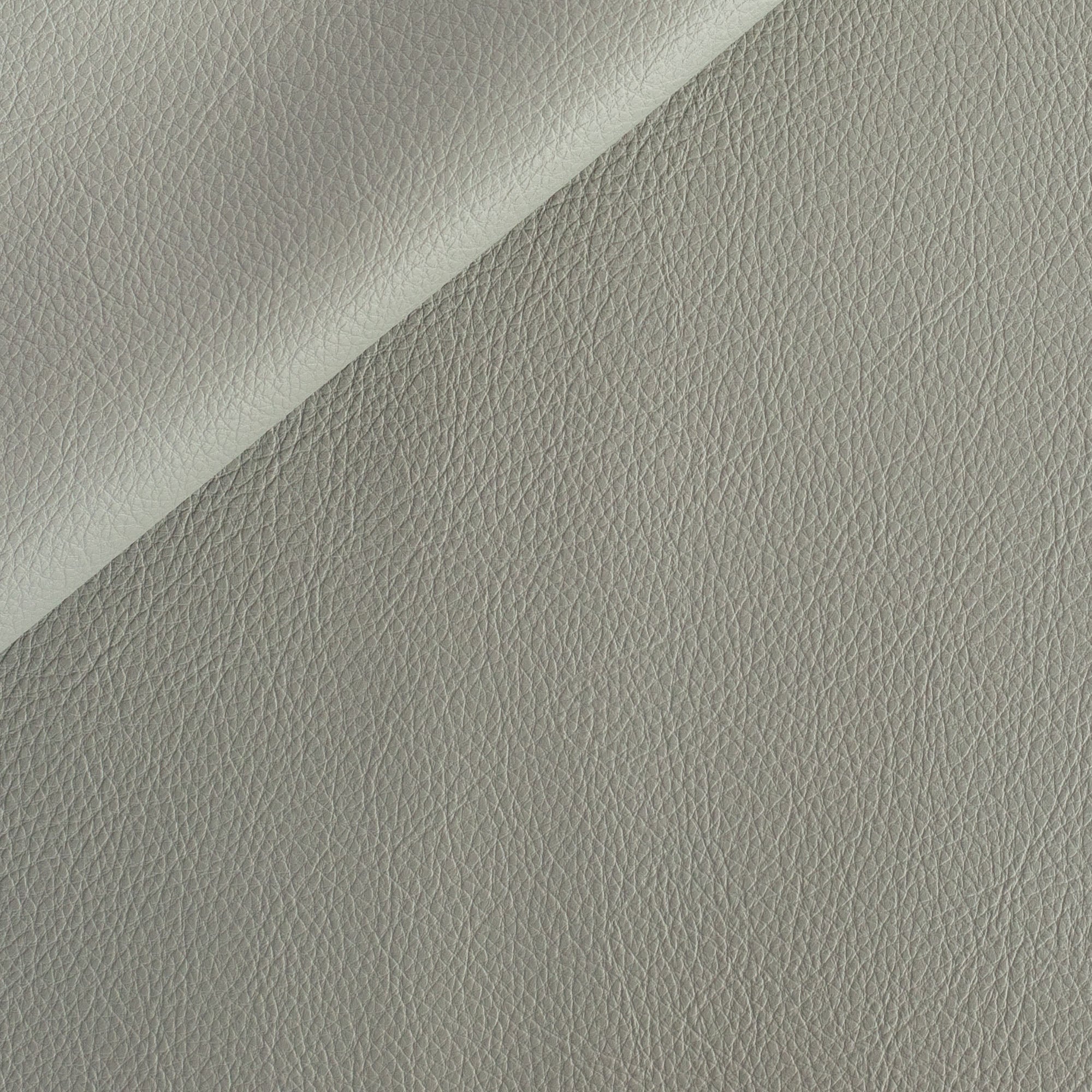 a grey vinyl performance upholstery fabric