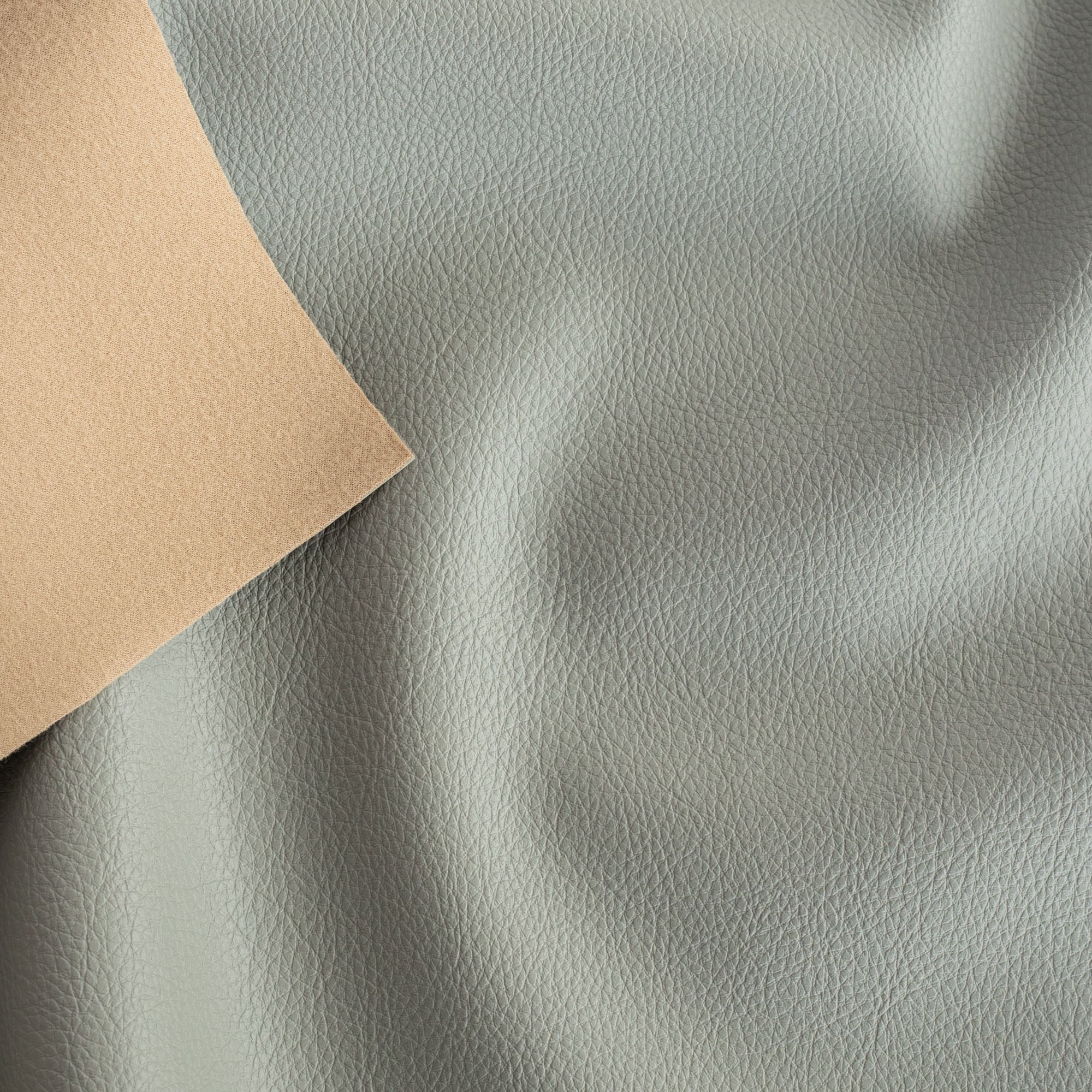 a grey vinyl performance upholstery fabric : view 2