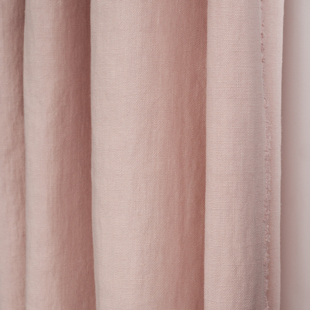 light pink linen curtain fabric