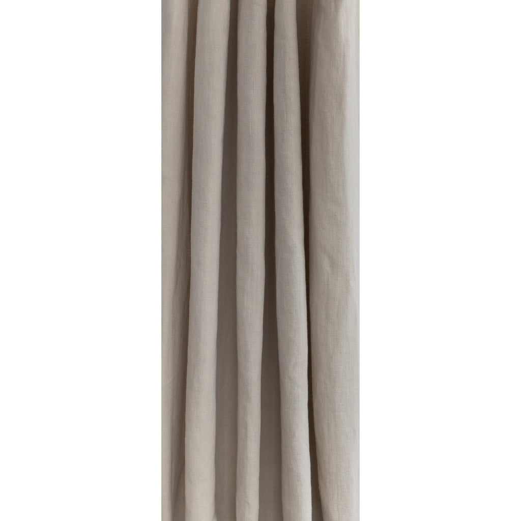 muted beige luxurious Italian linen drapery fabric