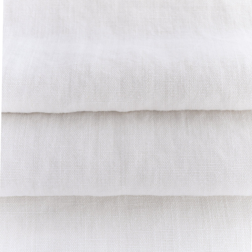 soft washed white linen fabric