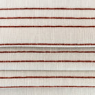 Spar Stripe Fabric, Russet : a beige home decor fabric with rusty red horizontal stripe : view 2