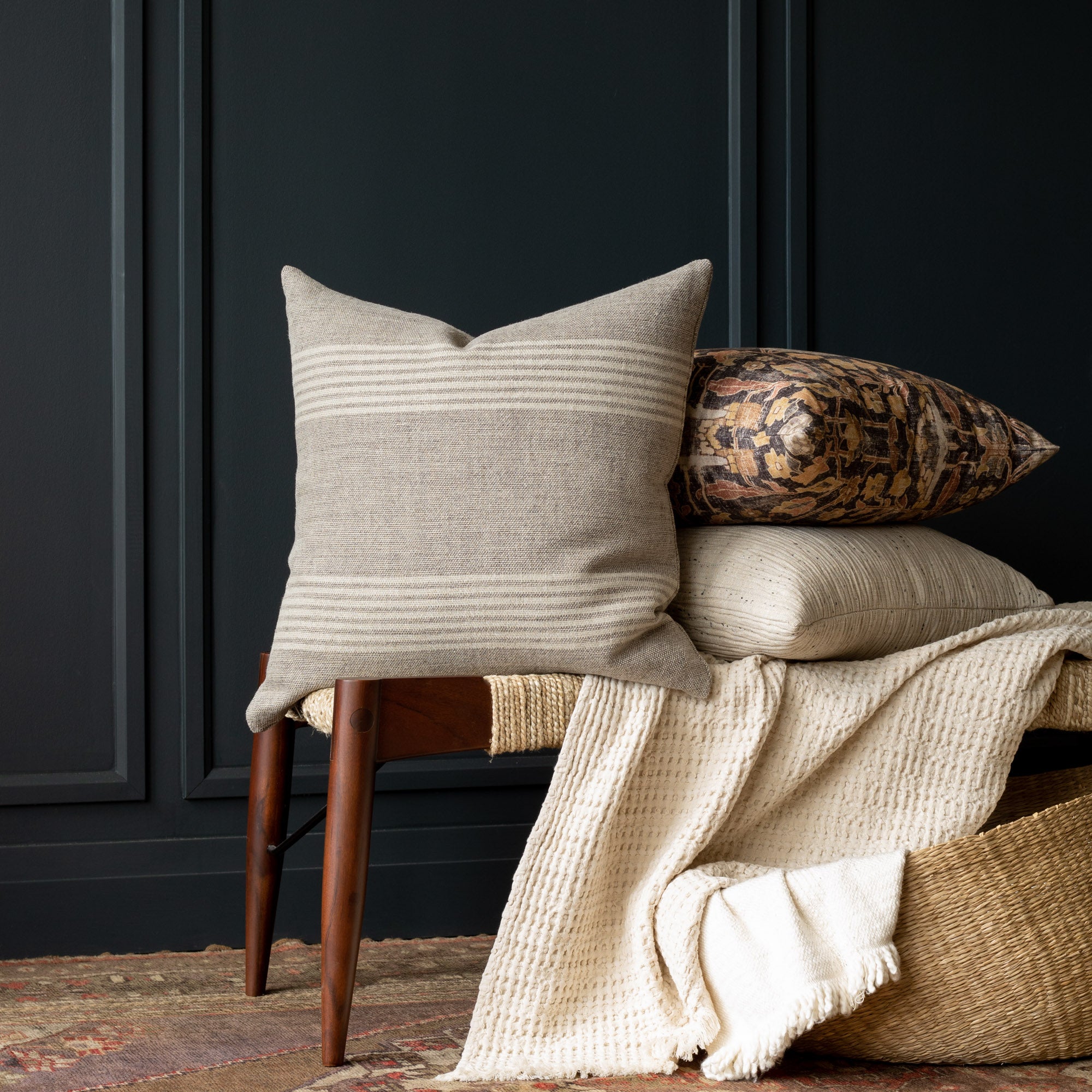 Belgian linen throw pillows shop