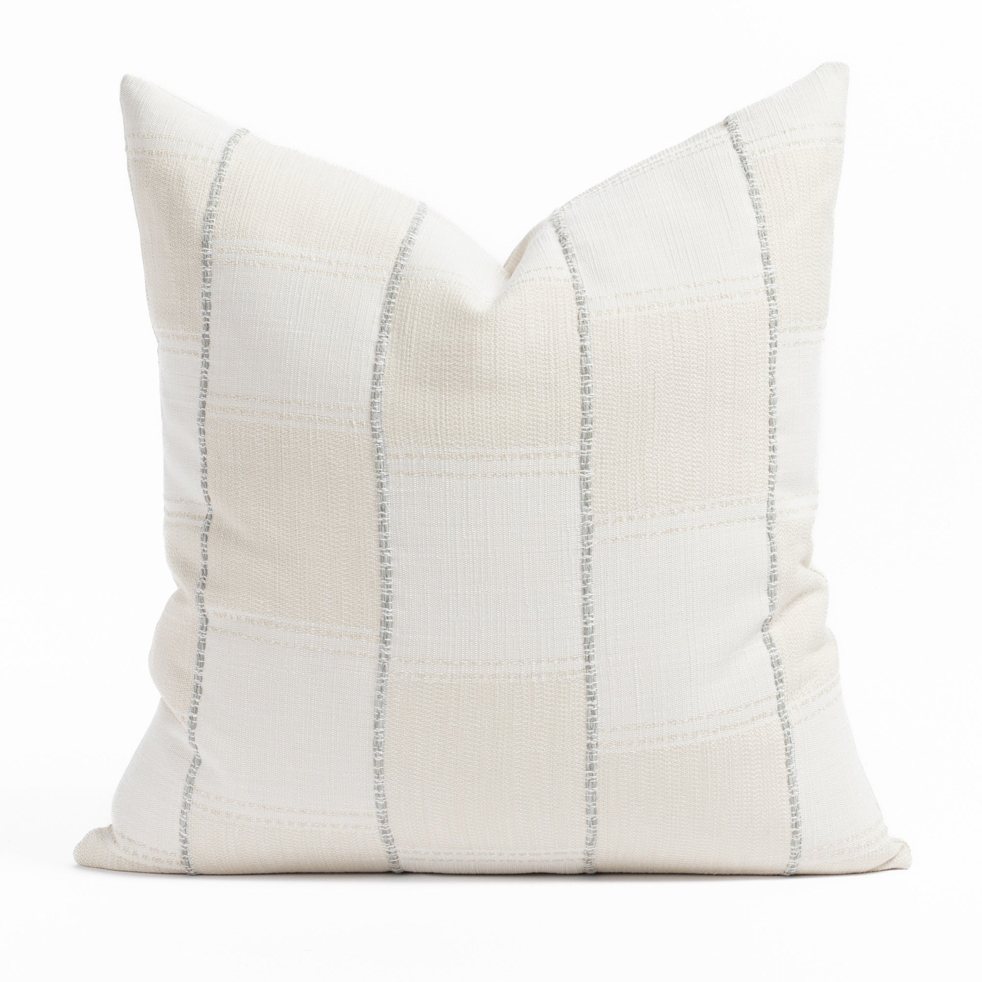 Grey and white plaid pillows best sale