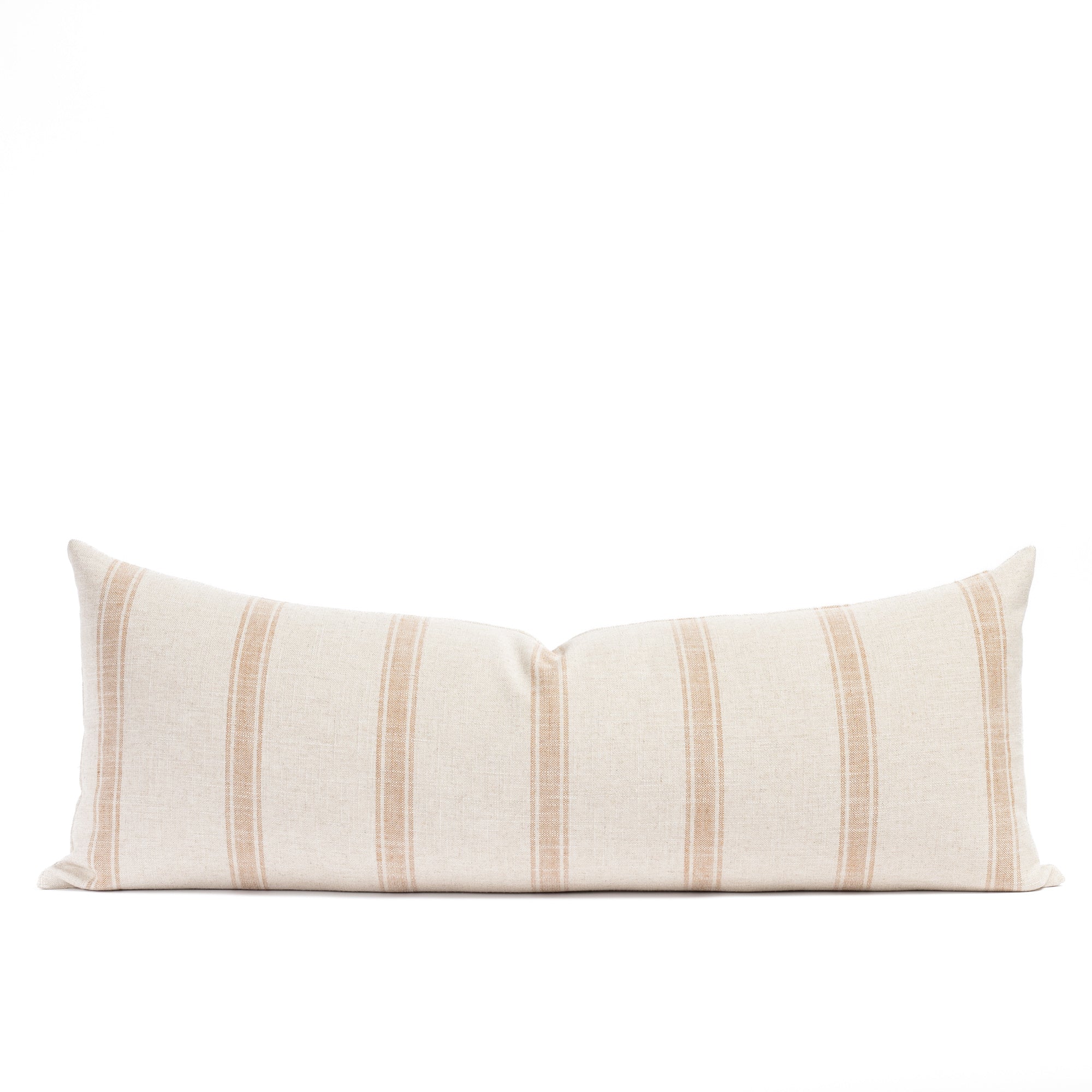 Theo Stripe 16x42 Bolster Pillow Rust
