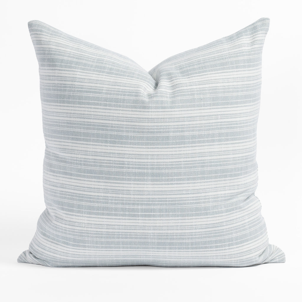 Trouville Sky Blue and white indoor outdoor pillow from Tonic Living