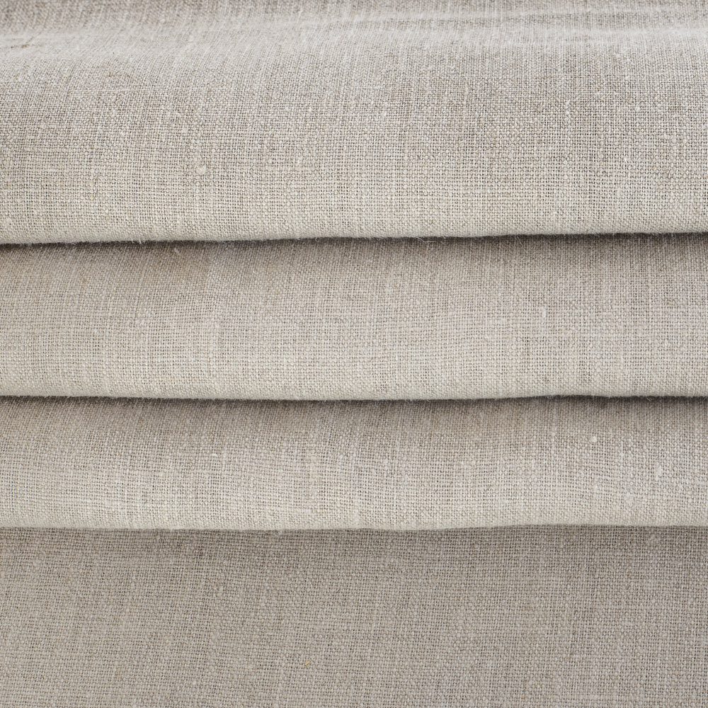 Tuscany Linen, a natural greige linen drapery fabric : view 4