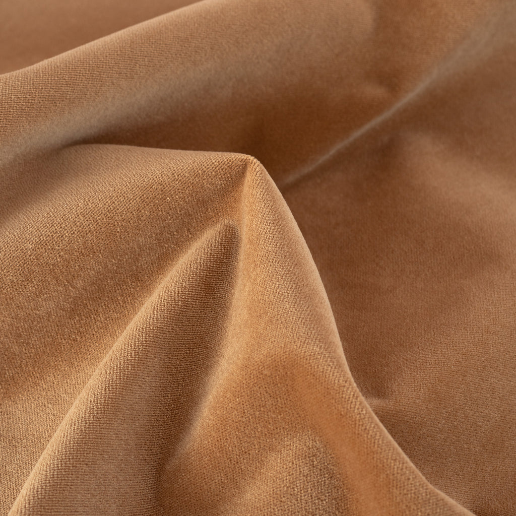 Valentina Velvet Nutmeg, a toasty nutmeg velvet fabric : view 6