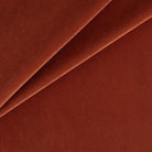 a rust orange red velvet fabric by the yard 