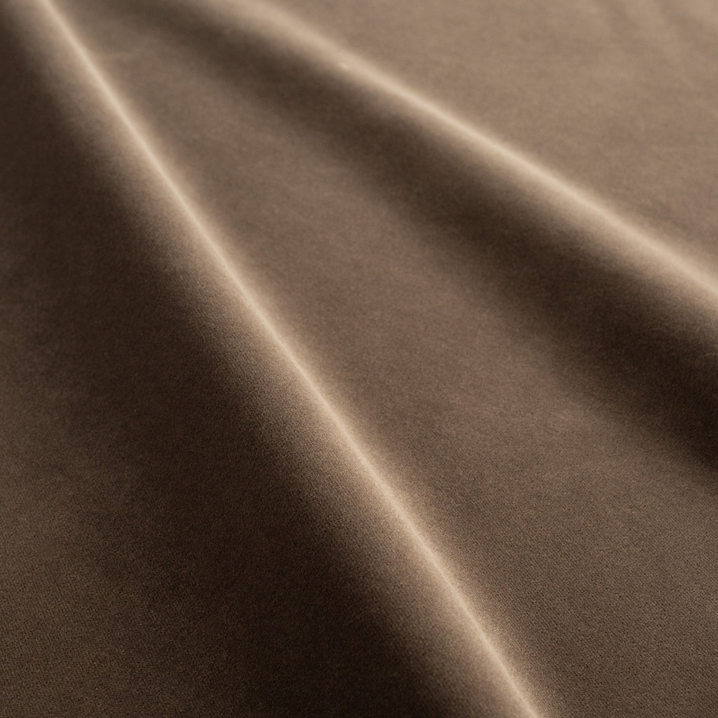 valentina velvet truffle, a deep brown velvet fabric from Tonic Living