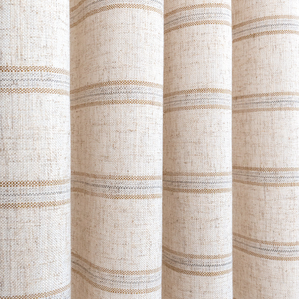 Yarmouth Stripe Sandstone, a beige, sand and gray stripe fabric from Tonic Living